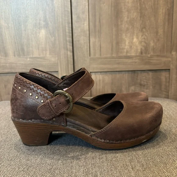 Dansko Brown Mary Jane Shoes - Picture 2 of 10